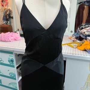 Zac Posen Black Backless Slinky Bias Dress size 6